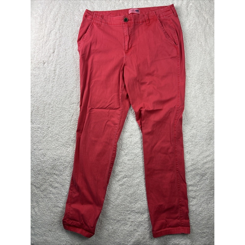 Old‎ Navy Pants Women's Size 10/32x30 Red Built In Flex Straight Sexy Dance